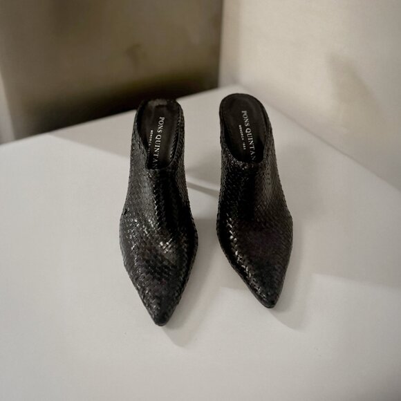 Pons Quintana Woven Leather Heels - Picture 4 of 6